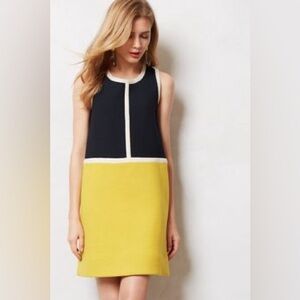 Rare Orla Kiely Colorblock Wool Shift Dress Small / Medium US 8 UK 12